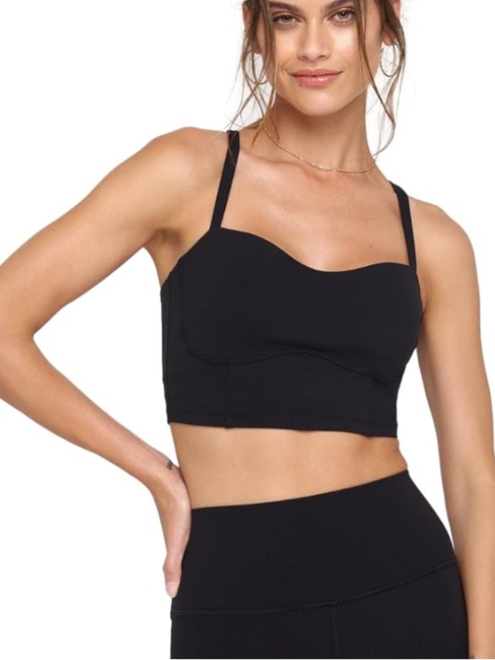 Black kelly Crop Tank